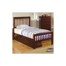 parker twin slat bed with underbed
