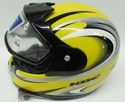 Details About Kbc Sn X Yellow Black White Size M Helmet Display Model