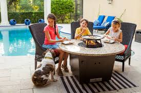 the naples 54 round fire pit table
