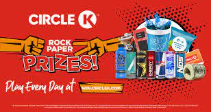 Circle k flip and win game ireland. Rock Paper Prizes Game Circle K