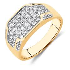 men s ring with 1 carat tw of diamonds