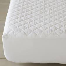 Mattress cover material options include: Coyuchi Organic Cotton Mattress Pad The Organic Bedroom