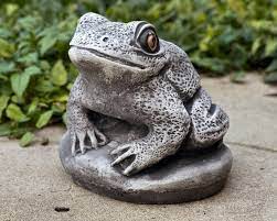Concrete Frog Miniature Garden
