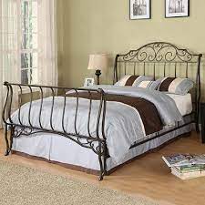 Sleigh Bed Frame Iron Bed Sleigh Beds
