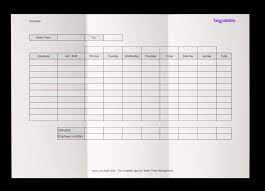 employee schedule template