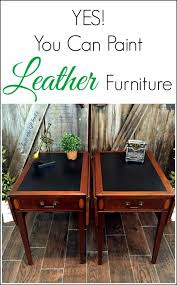 paint leather furniture vintage