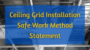 ceiling grid installation swms work