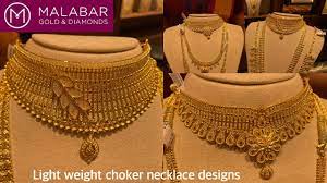 malabar gold choker necklace designs