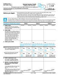 earned income credit worksheet form