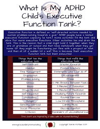 What Is My Adhd Childs Executive Function Tank Grace