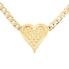 lowell hays 18k gold plated heart