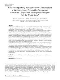 Pdf Y Site Incompatibility Between Premix Concentrations Of