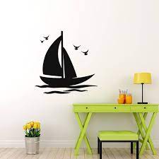 Wall Decal Boat And Birds Madasouq Com