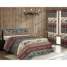 rustic woodland quilt bedding set