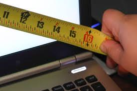 Steps to measure laptop size. Find Screen Size