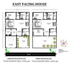 40 X60 East Facing 5bhk House Plan As