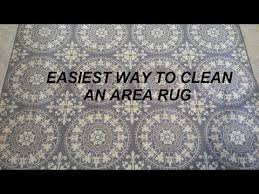 easiest way to clean an area rug you