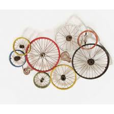 Bicycle Wall Art Wheels Recycled On