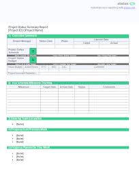 1 Very Handy Project Summary Report Template Free Download