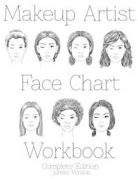 Makeup Artist Face Chart Workbook Jumbo Edition Paperback