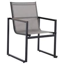 Grey Stackable Patio Chair