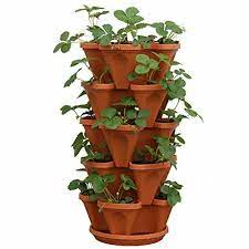 vertical tower garden pots herb