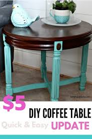 Diy Painted Coffee Table To Add A Pop