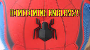 Authentic and detailed likeness of peter parkerspider man from spider man. Spider Man Homecoming Suit Part 2 The Emblems Youtube
