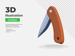 Premium Psd Folded Hand Knife Icon