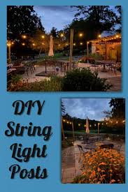 Diy Portable String Light Posts The