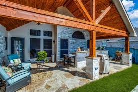 Outdoor Living Room With Patio Cover