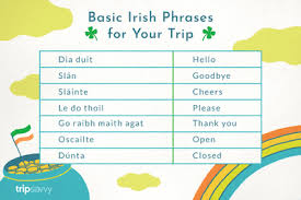 How do you write an address to ireland. Common Irish Phrases And Words You Might Need