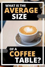 Average Size Of A Coffee Table