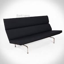 vitra eames compact sofa in black