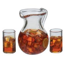 miniature iced tea pitcher glasses