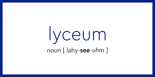 word of the day lyceum dictionary com