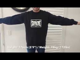 Supreme Warmup Crewneck Close Up And Sizing Fit Guide