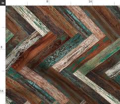reclaimed boat wood tiles chevron green