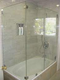 glass tub enclosure shower tub
