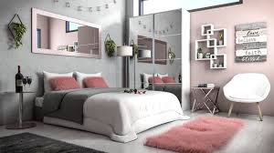 white rose gold and grey bedroom ideas