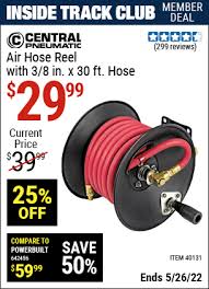 Central Pneumatic Air Hose Reel With 3