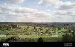 Brocket Hall golf course, Hertfordshire, England. Aerial drone ...