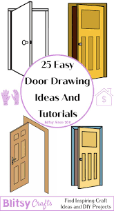 25 easy door drawing ideas how to