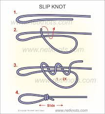 slip knot how to tie a slip knot