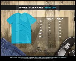 Anvil 980 Tshirt Size Chart Wooden Forest Background