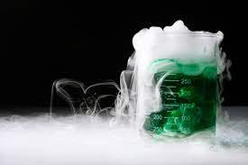dry ice in water