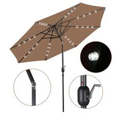 Solar Powered Patio Umbrella For