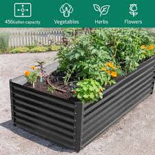 8 x 4 x 2ft raised garden bed kit 456