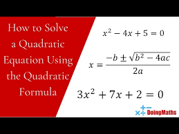 How To Solve A Quadratic Equation Using