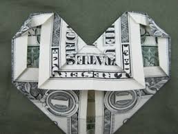 This origami is so stunning, you may be tempted to keep it as a decoration for yourself! Dollar Bill Heart Origami